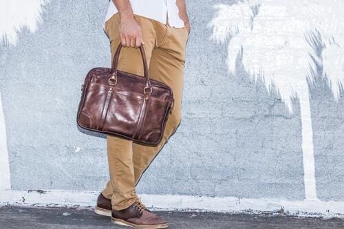 Alternative view of Kiko - Sleek Messenger Bag - Leather