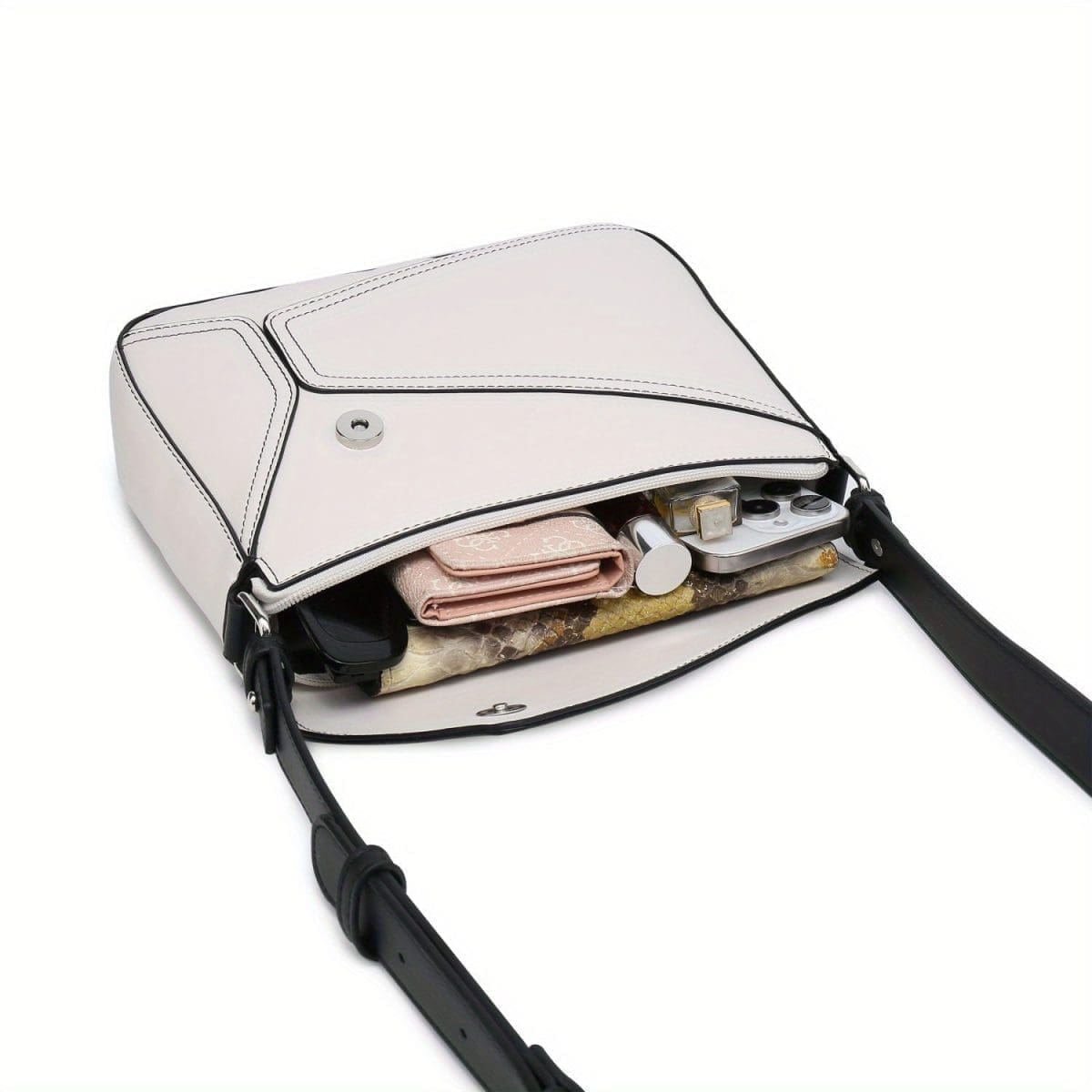 Shomico Small Crossbody Bag With Patchwork Pattern 4