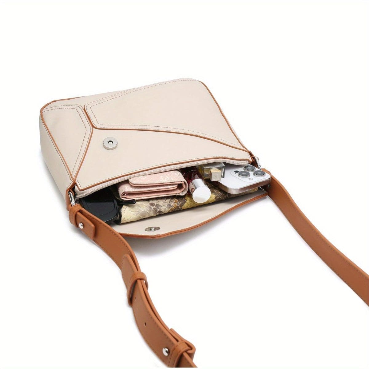 Shomico Small Crossbody Bag With Patchwork Pattern 7