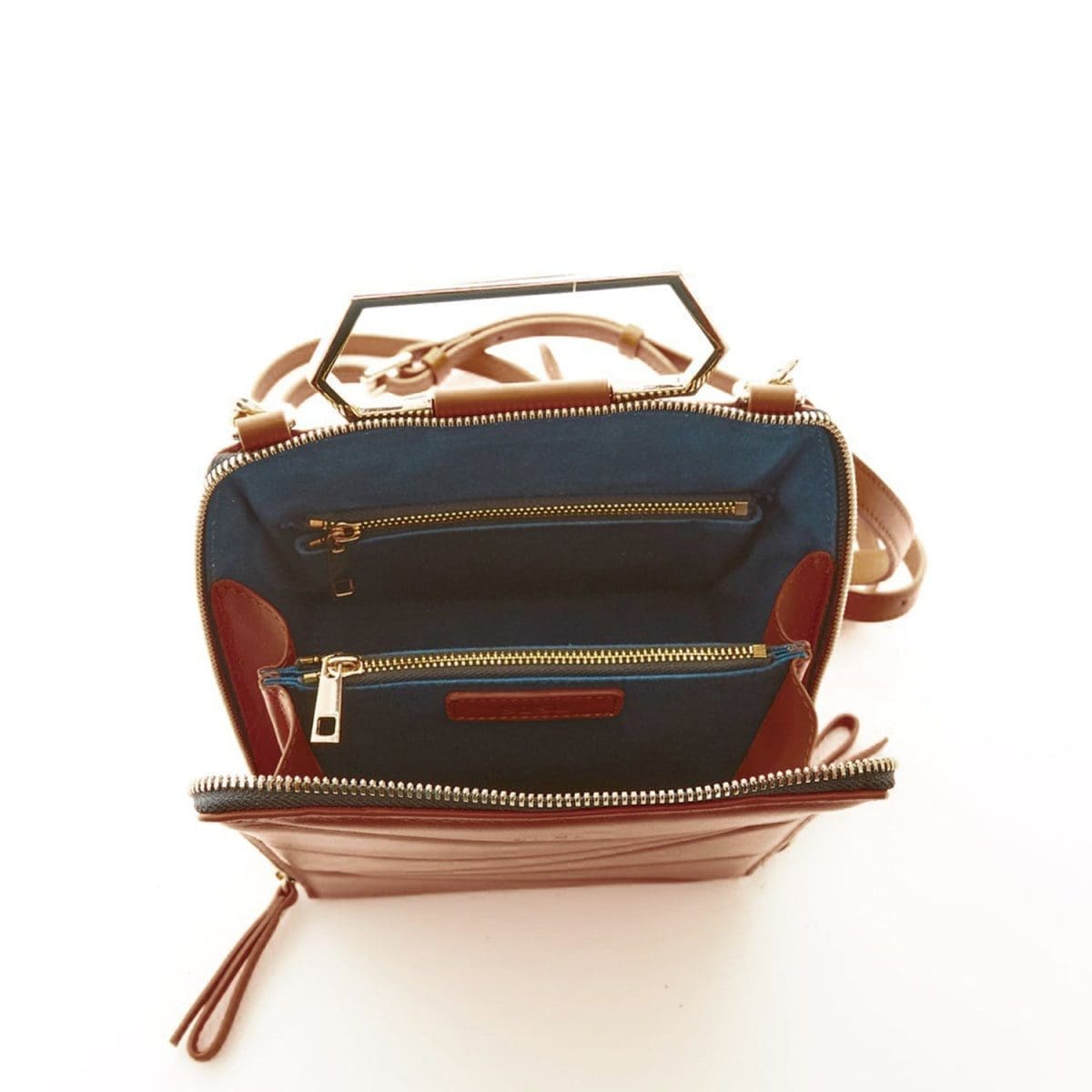 Susu Heidi Brown Leather Backpack Unique Design 5