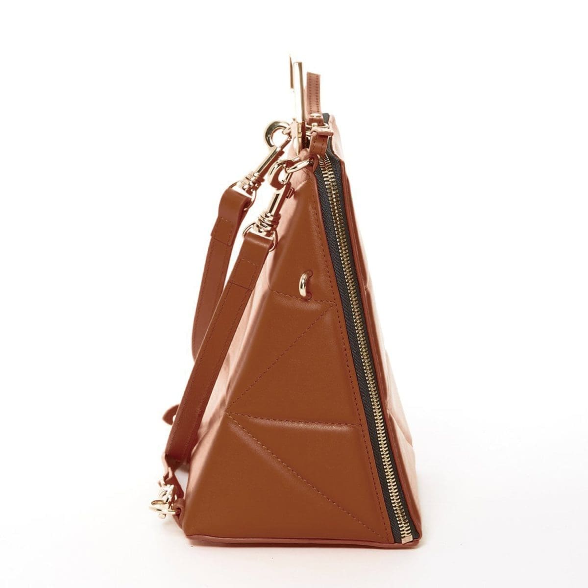 Susu Heidi Brown Leather Backpack Unique Design 6